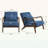 Mid Century Modern Accent Chair With Wood Frame, Upholstered Living Room Chairs With Waist Cushion, Reading Armchair For Bedroom Sunroom-788045296-797595628-797595631
