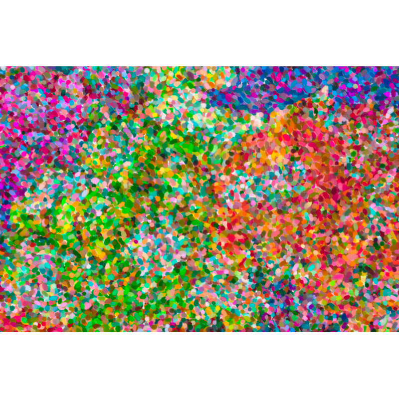 Abstract Pointillist Oil Painting by Ermess - Wrapped Canvas Print, 51cm H x 76cm W x 3.8cm D
