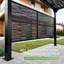9,8 x 7,9 pi Pergola d'extérieur en métal avec structure en acier thermolaqué, écran d'intimité compatible avec un patio extérieur