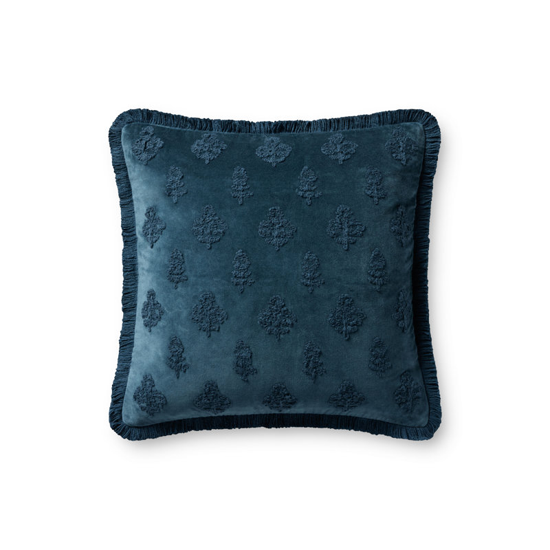 Coussin décoratif Chris Loves Julia x Loloi Darla, Bleu, Housse de coussin seulement - sans coussin
