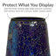 Support à billes de jardin en verre mosaïque mauve iridescent-598575545