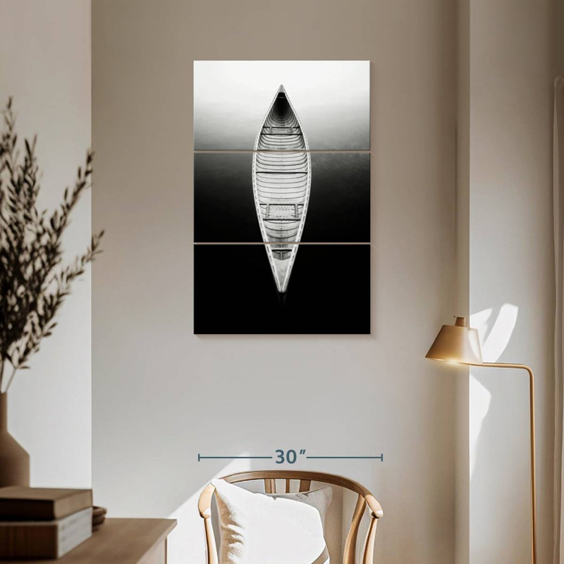 Mehar An Empty Canoe, 57" H x 36" W