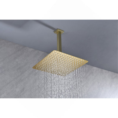 Rain Shower Head High Pressure Rainfall Showerhead Water Saving