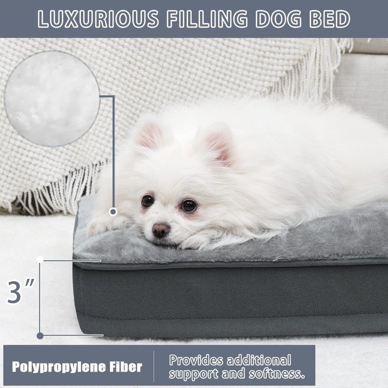 Lit de chien pour chien de luxe imperméable avec housse amovible et lavable