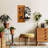 Elegant Decorative Wooden Wall Accessory, Walnut & Black, 18.1 x 22.8 x 1.2 inches | 100% Solid Wood (Thickness: 1.2 inches) & Metal (Thickness: 0.06 inches) | Unique Home Décor, Adds Character to Any Space