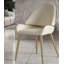Chaise de salle à manger en cuir italien de style occidental minimaliste
