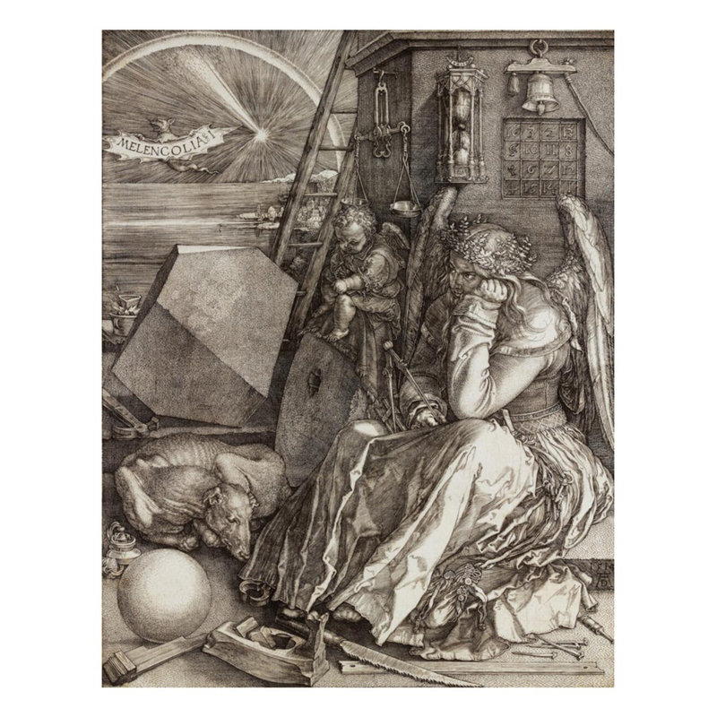«Melencolia I» par Albrecht Dürer - Estampe numérique, H 28 po x l 22 po