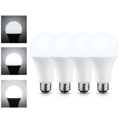 Ampoules DEL A21 à 3 voies, équivalent 40/60 / 100W, culot moyen à vis E26
