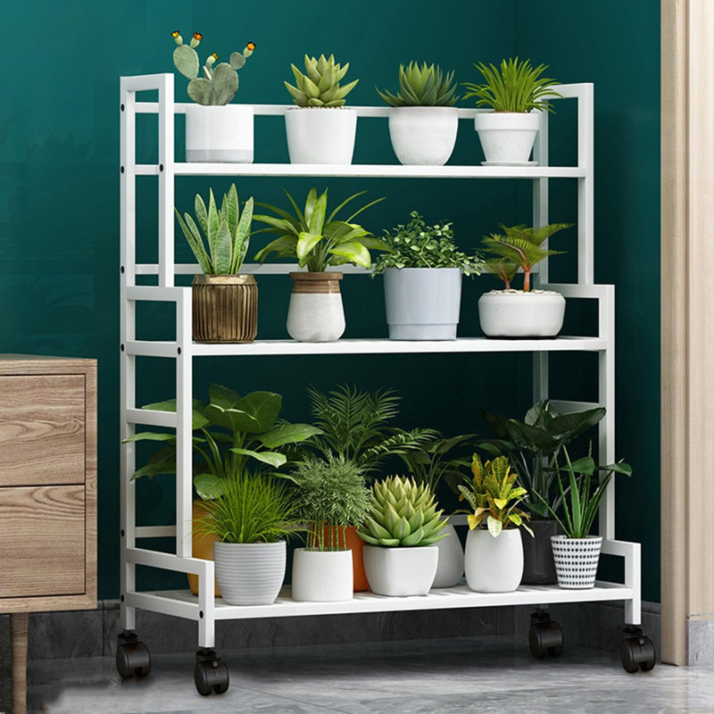 3 Tier Plant Stand, White