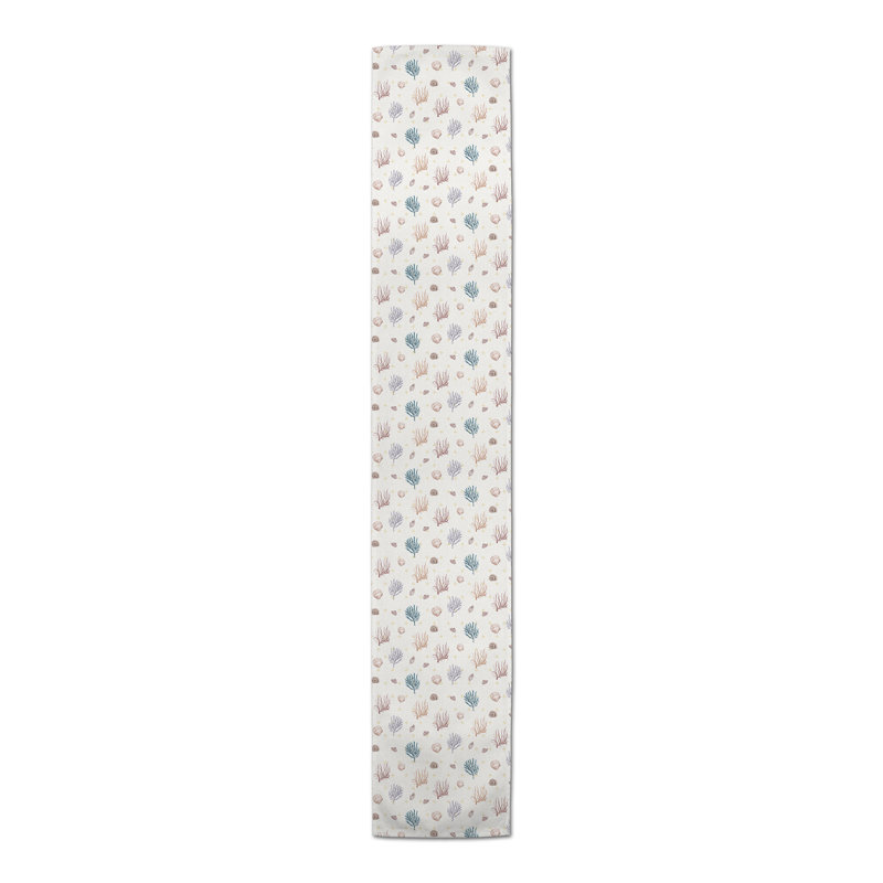Bryany Rectangle Polyester Table Runner, 90" x 16", Blue