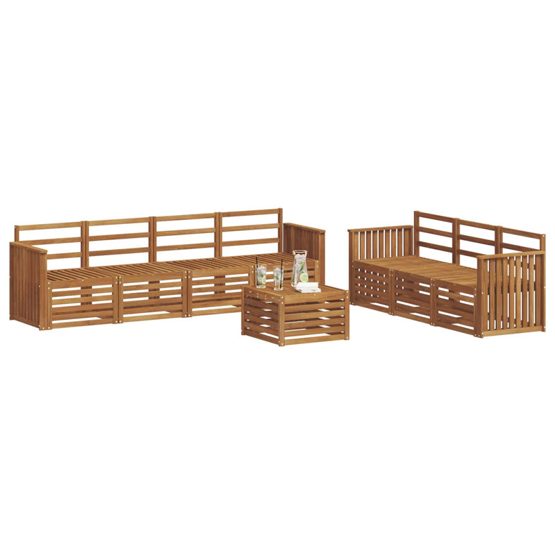 249cm Wide Patio Sectional Set