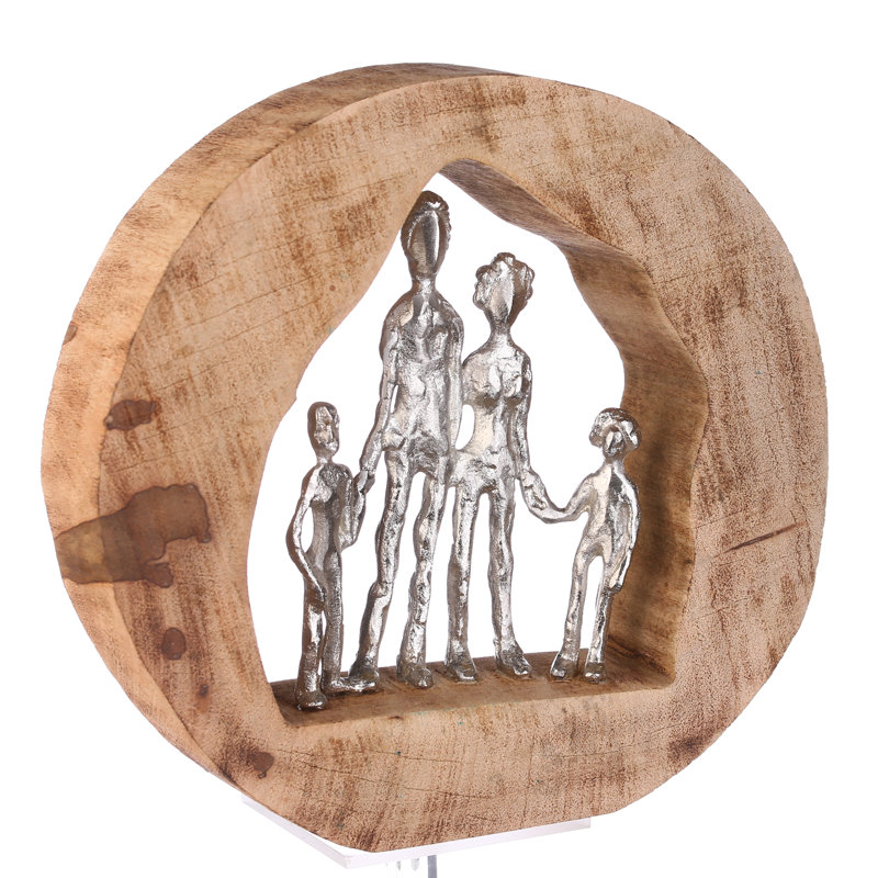 Orlison People Figurines & Sculptures, Brown/Silver