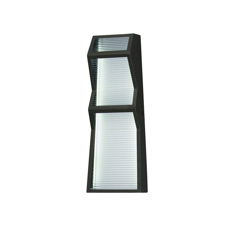 Dassiah Aluminum LED Wall Light, 16" H x 6" W x 3" D
