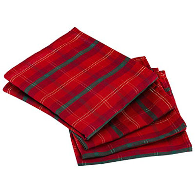 Alyrica Polyester Scottish Tartan Square Napkin
