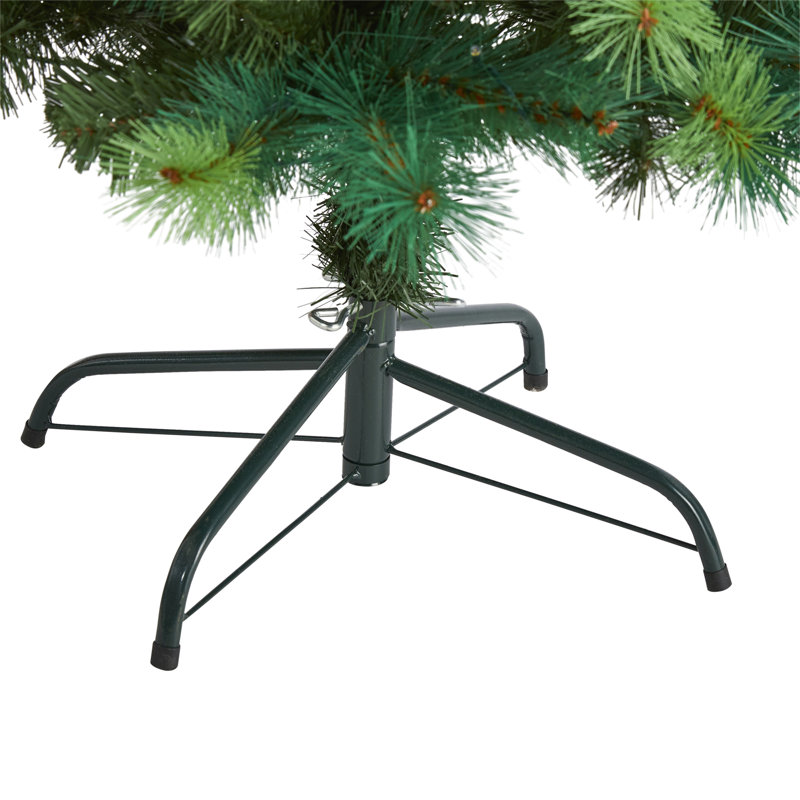Lighted Artificial Pine Christmas Tree, 6' H