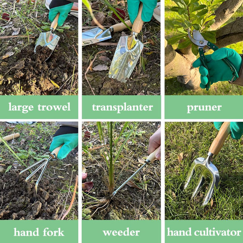 Ensemble d'outils de jardinage de 10 pièces