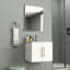 Meuble-lavabo mural avec lavabo en céramique