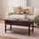Table basse en bois massif avec rangement Tuoi