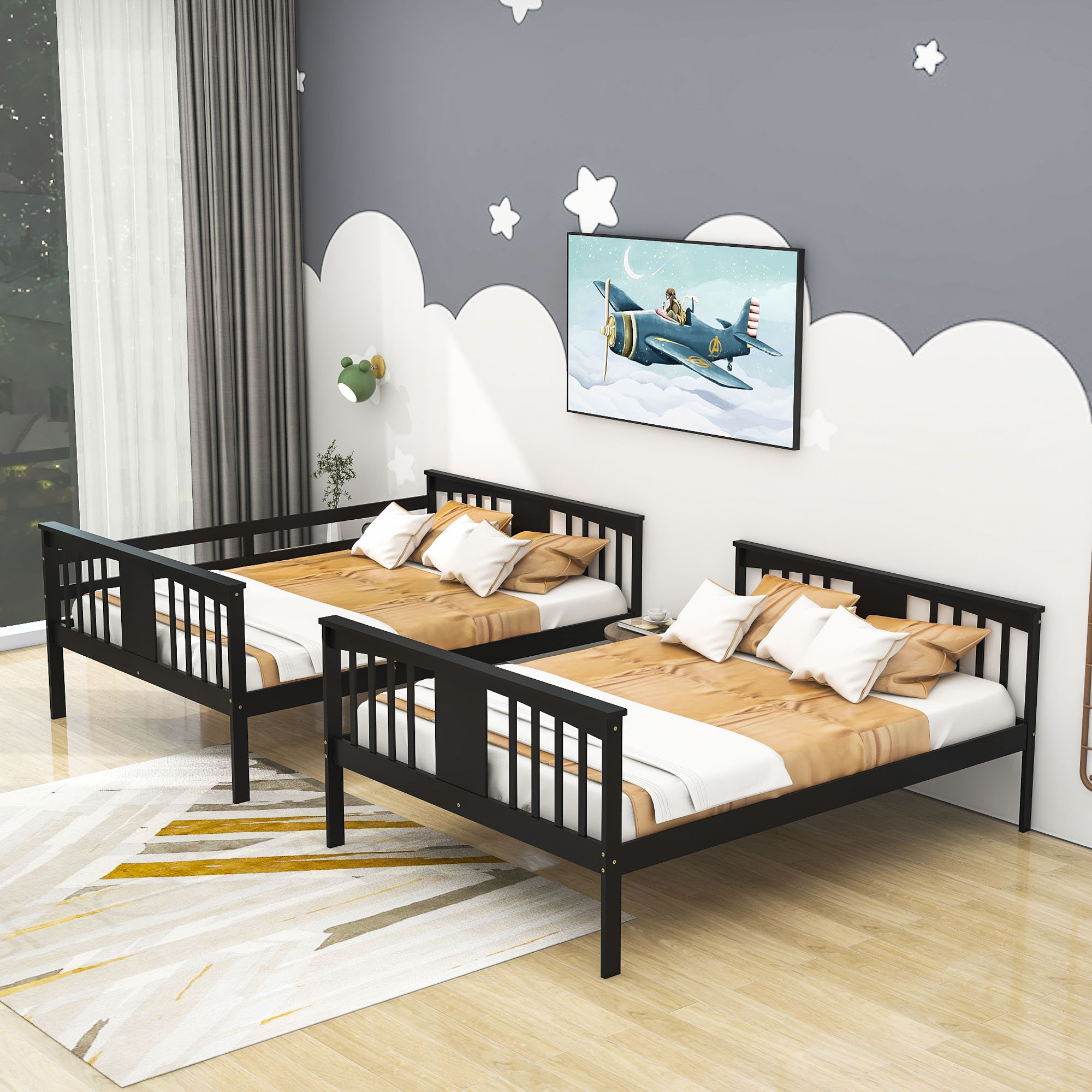 Harriet Bee Didy Kids Full Over Full Bunk Bed | Wayfair