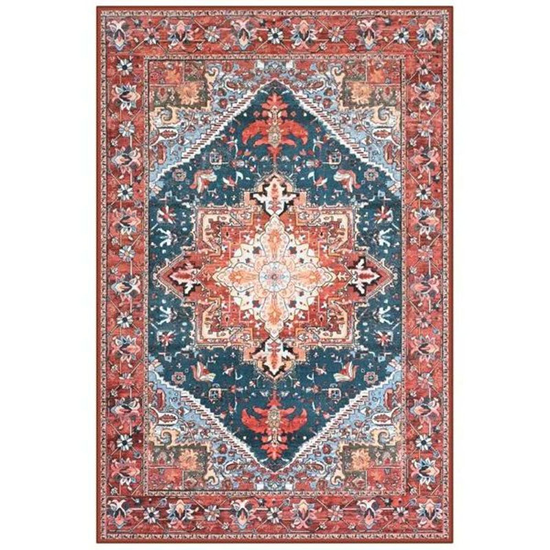Fillender Washable Soft Vintage Rug Fashion Floral Rug For Living Room Dorm Decor, Rectangle 10' x 14'