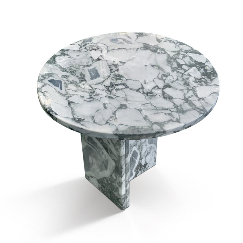 table basse en marbre, Bleu/gris
