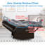 Fauteuil inclinable électrique en similicuir brun foncé