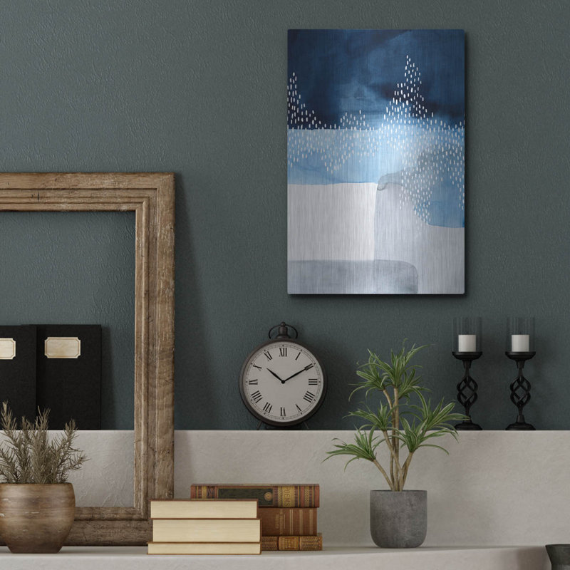 «Waterfall Abstract I» par Grace Popp, H 16 po x l 12 po