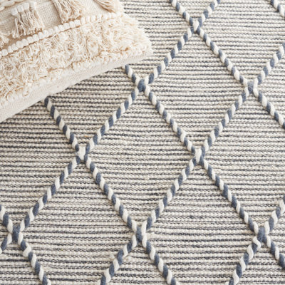 Dessiree Hand Woven Wool And Cotton Geometric Rug