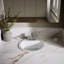 Lavabo de salle de bain circulaire encastré en céramique avec trop-plein Bryant-19195605-10940521