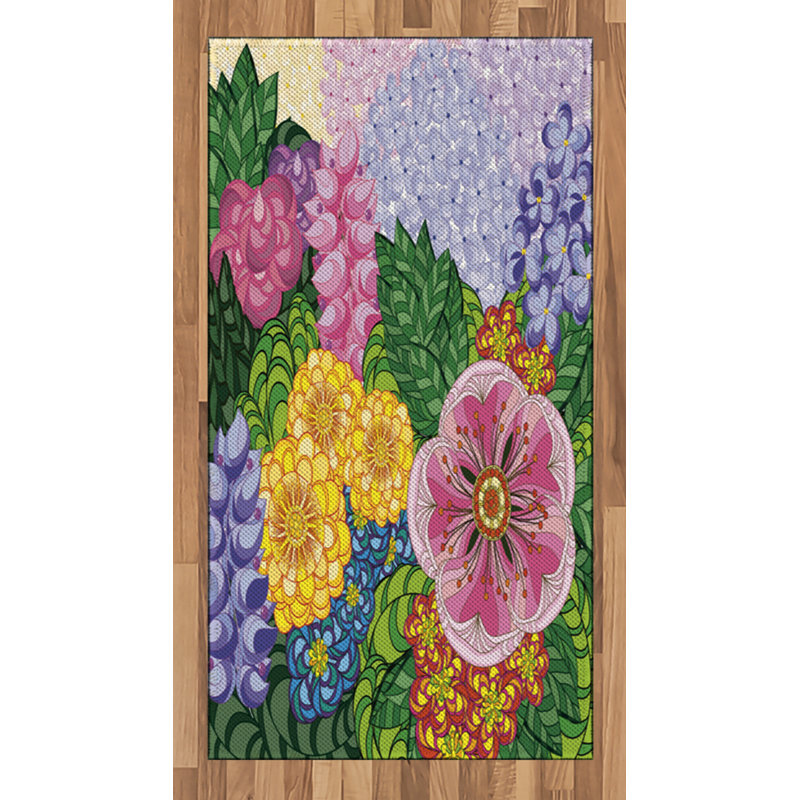 Vintage High Density Long Fiber Poly Threads Decorative Area Rug Carpet, Rectangle 2'7" x 5'