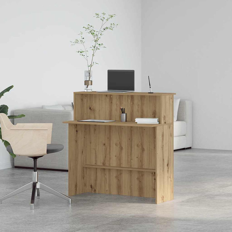 Sherilynn Standing Desk, Artisan Oak