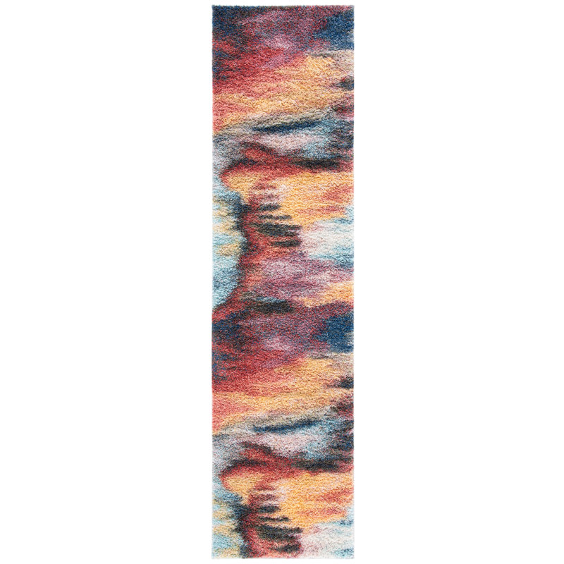 Tapis abstrait Arax Performance, Tapis de couloir 2 pi 3 po x 9 pi