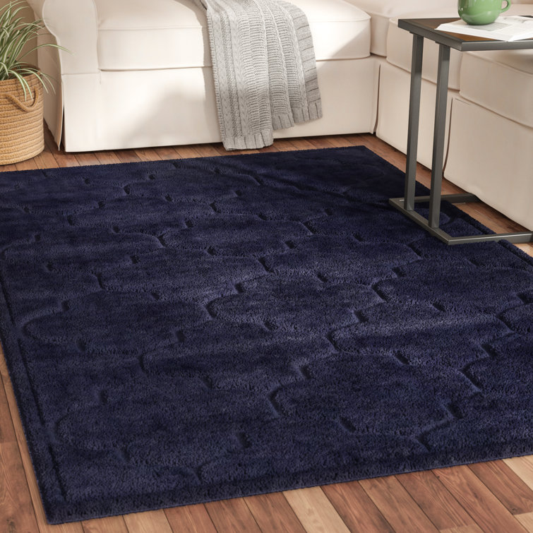 Tapis bleu marine Molly