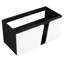 Meuble-lavabo moderne de 40 po avec fermeture en douceur, blanc et noir, contreplaqué, meuble-lavabo abondant, fixation murale, armoire à fermeture en douceur, look, blanc et noir, option suffisante