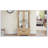 Oak Glass Cabinet with Adjustable Glass Shelves, 2 Doors, 1 Drawer And Light-716967376