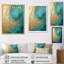 «Gold Teal», impression sur toile-328666612-328666613