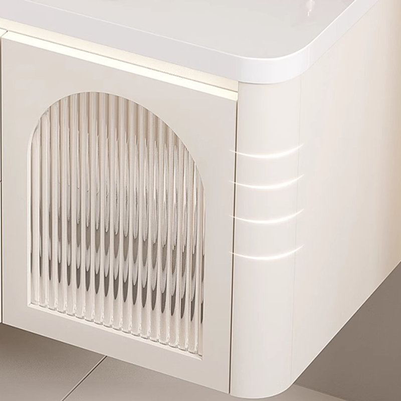 Cream style luxury bathroom cabinet