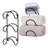 Imroz Wall Mounted Wine Bottle Rack in Black
