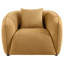 Chaise d'appoint rembourrée Wilta jaune moutarde-1668557186
