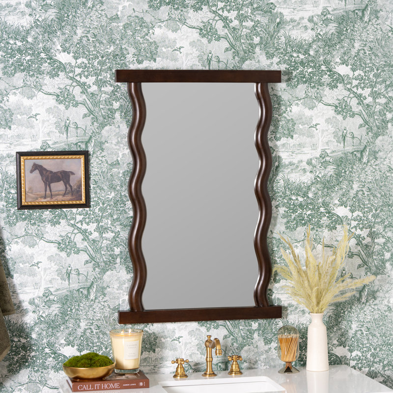 Livia Rectangle Solid Wood Mirror, 35.5" x 23.5"