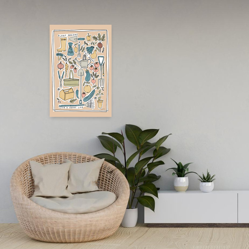 Plant Dreams Fruit Plant Art, H 24 po x l 16 po
