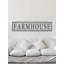«Farmhouse Is Home» par Marmont Hill, impression d'art textuel sur bois sans cadre