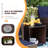 5 Pieces Outdoor Patio Chairs Set,PE Wicker Conversation Furniture with Cushions,Coffee Table,Navyblue-802887676