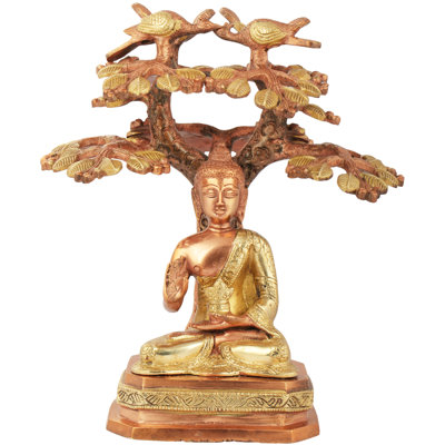 Bouddha prêchant sous l'arbre Bodhi (bouddhiste tibétain)