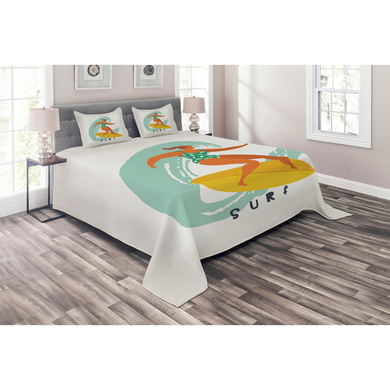 Coverlet, King Bedspread + 2 Shams
