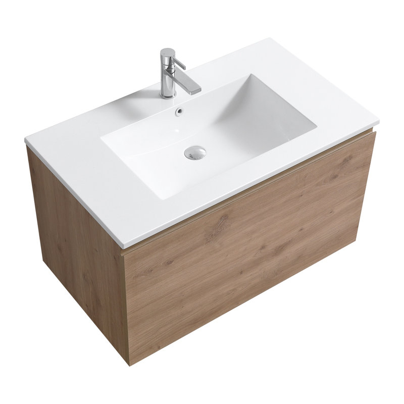 Ensemble de meuble-lavabo simple mural 36 po Carolgene