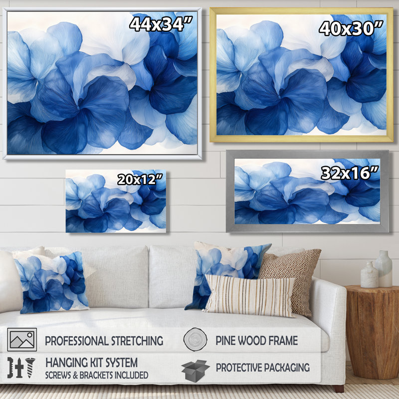 Uppingham - Zinnias Canvas Art, 28" H x 60" W, Wrapped Canvas, Does Not Apply
