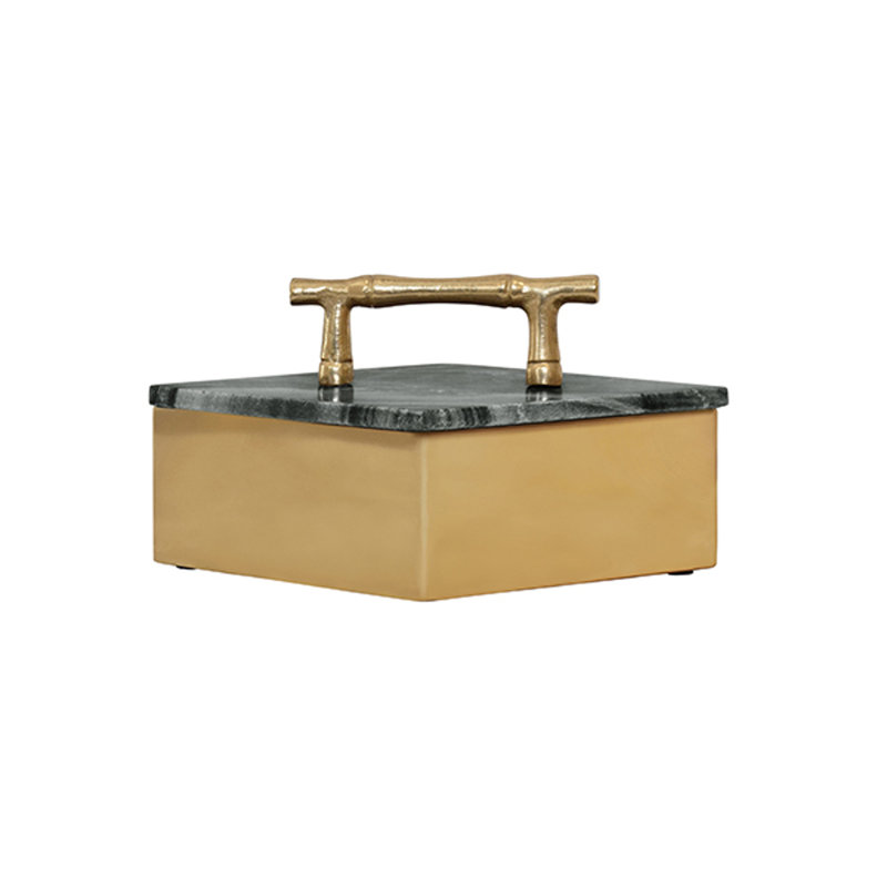 Rhoma Decorative Box, 5" H x 9" W x 5.75" D