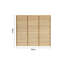 150cm H x 180cm W Solid Wood Fence Panels Included