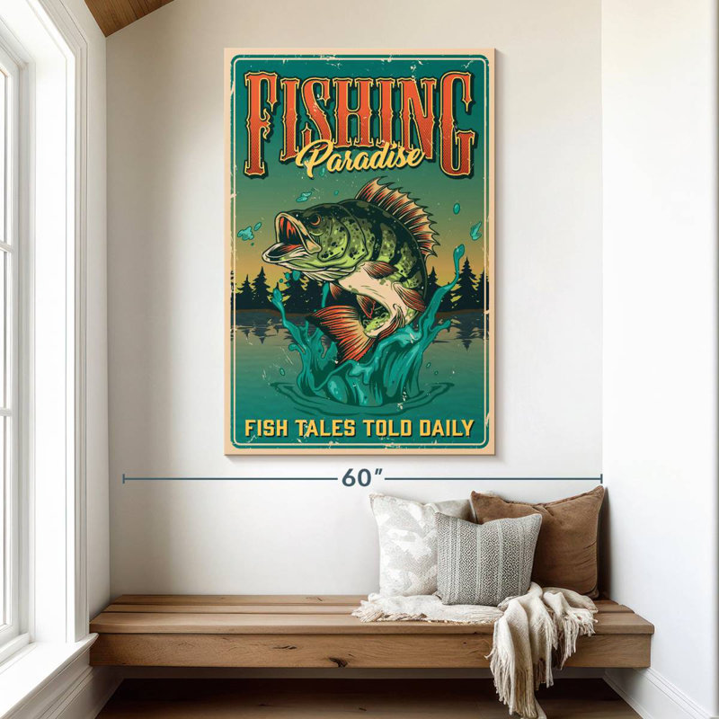 Senne Fishing Paradise Poster, 51" H x 34" W